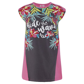 Mädchenkleid mit Ärmeln, grau Tuc Tuc 49806-1